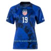 Camiseta de fútbol Estados Unidos DUNN 19 Segunda Equipación Mundial 2022 - Mujer